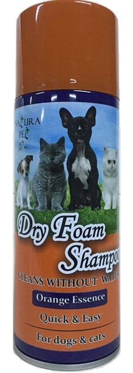 Natura Pet Dry Foam Shampoo Kedi Köpek Kuru Köpük Şampuan 250 ml