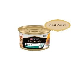 Pro Plan Adult Tavuk Etli Kedi Konservesi 85 Gr X 12 Adet