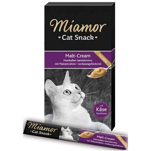 Miamor Cream Malt Kase Mayası Peynir Ek Besin ve Kedi Ödülü 6x15 Gr