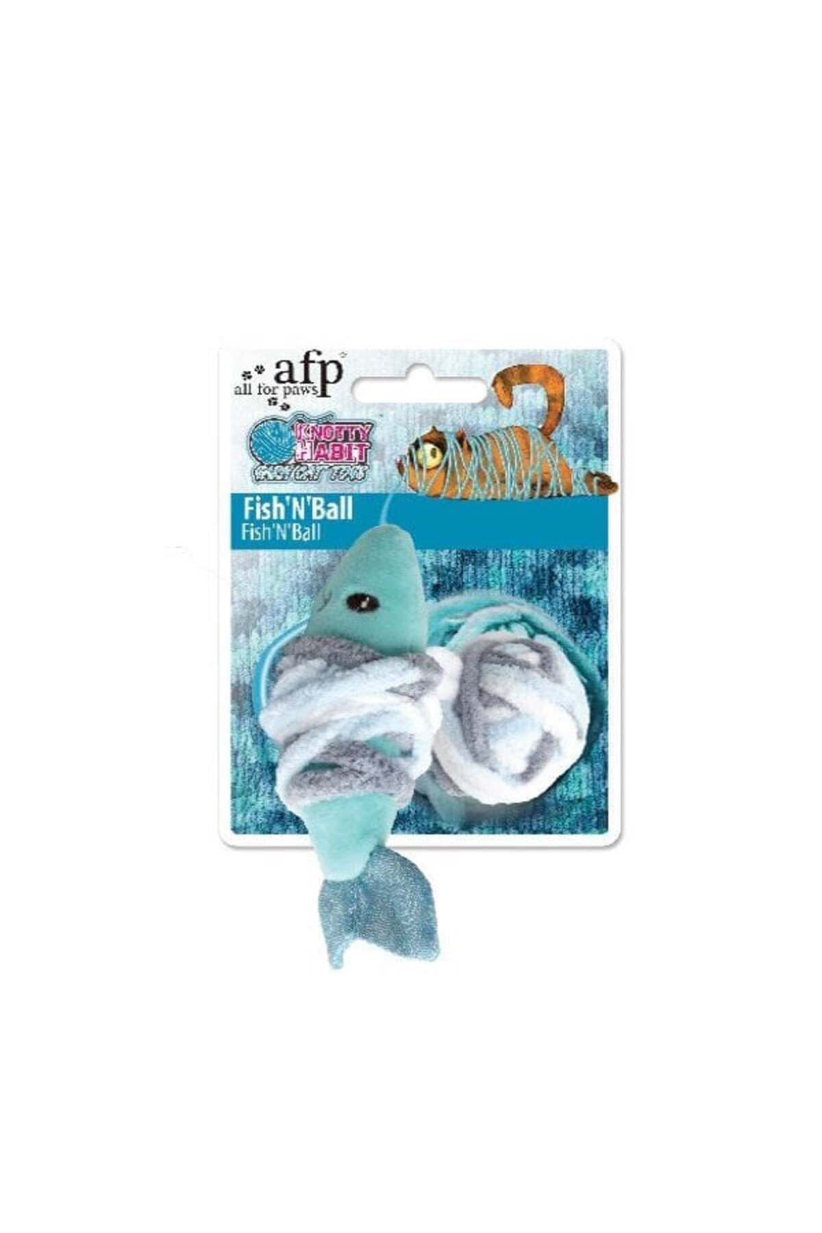 Afp Knotty Habit - Renkli Peluş Balık İpli Oyuncak