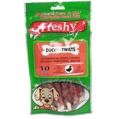 Freshy Ördek Kaplı Sütlü Burgu Köpek Ödülü 90 Gr 10 Lu
