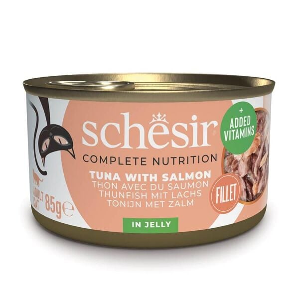 Schesir ton Balığı ile Somonlu Jöle İçinde Kedi Konservesi 85 gr
