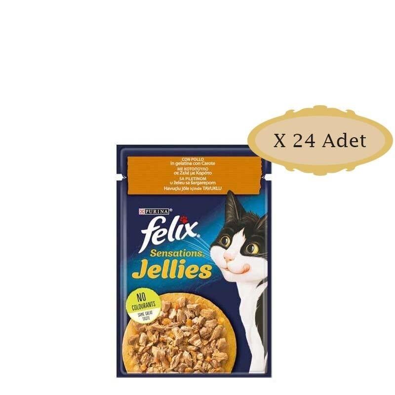 Felix Pouch Sens Jellies Tavuk ve Havuçlu 85X24
