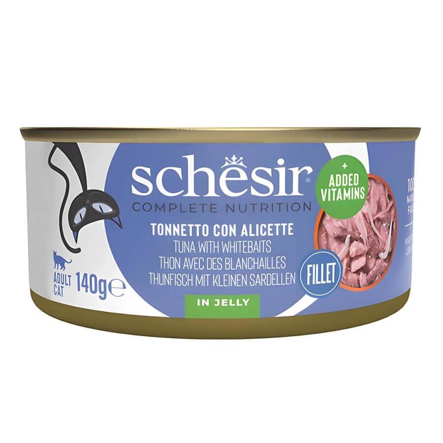 Schesir  Ton Balığı ile Ringa Balıklı Jöle İçinde Kedi Konservesi 140 GR