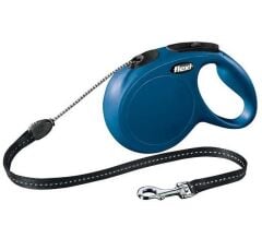Flexi New Classic İpli Medium Otomatik Gezdirme 5 Mtr Mavi