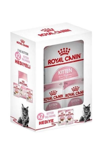 Royal Canin Kitten Yavru Kedi Maması 2 Kg + 2 Adet Kitten Pouch 85 Gr