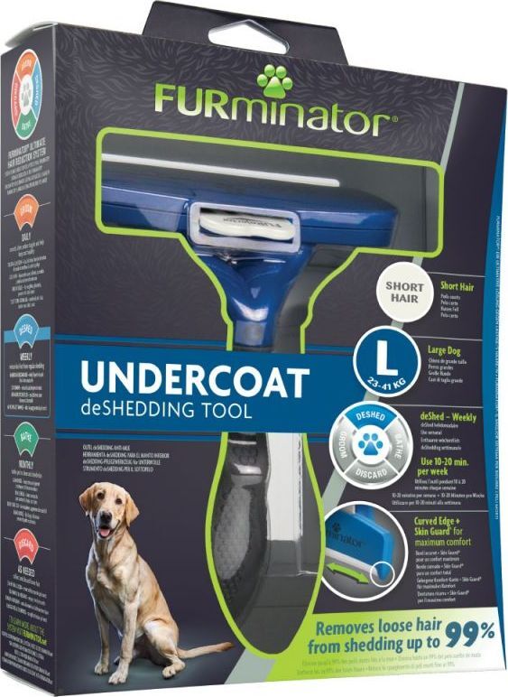 Furminator Kısa Tüylü İri Köpek Kırık ve Dökülecek Tüy Toplayıcı Tarak