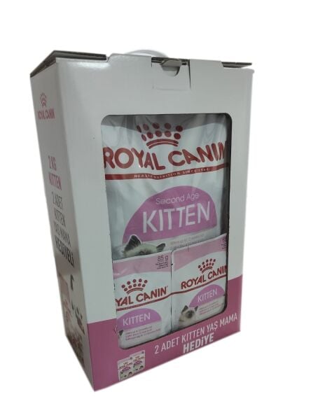 Royal Canin Kitten Yavru Kedi Maması 2 Kg + 2 Adet Kitten Pouch 85 Gr