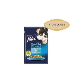 Felix Sardalya Ve Somonlu Kedi Pouch 85Gr X 24