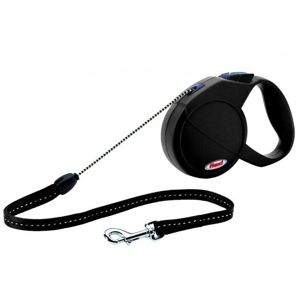 Flexi New Classic İpli Medium Otomatik Gezdirme 8 Mtr Siyah