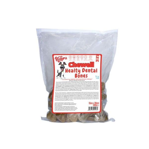 Natura Chewell Healty Dental Bones Natural Pres Kemik 13cm 30lu 1500Gr