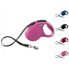 Flexi New Classic Kordon Medium Otomatik Gezdirme 5 Mtr Pembe