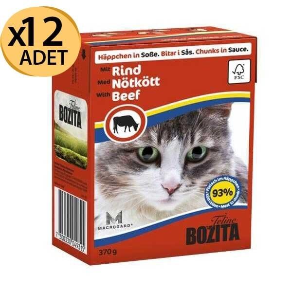 Bozita Cis Beef Biftekli Kedi Konservesi 370 Gr X 12 Adet