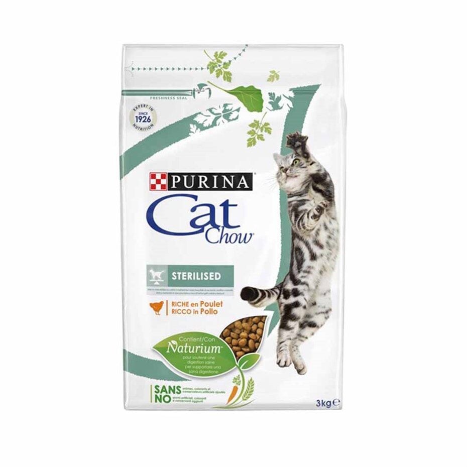 Cat Chow Tavuklu Kısırlaştırılmış Kedi Maması 3Kg