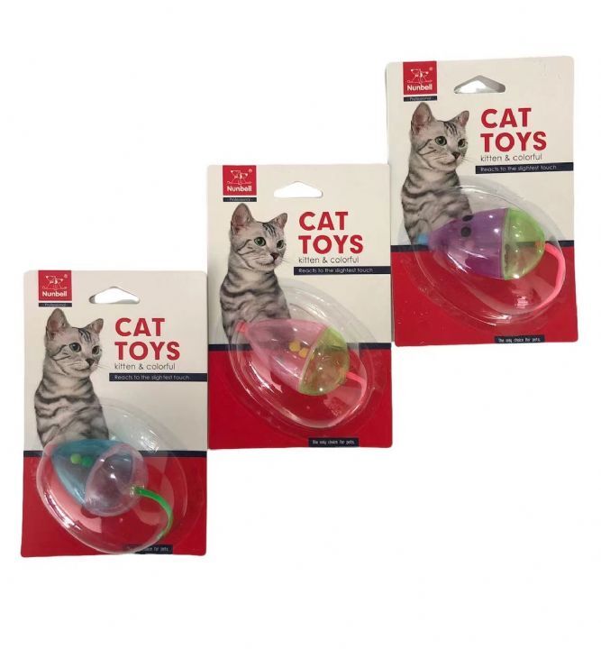 Nunbell Kedi Oyuncağı Sesli Sevimli Fare 14 x 11 cm