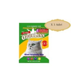 Freshy Odorless Silika 4 Aylık E 6kg X 3 Adet