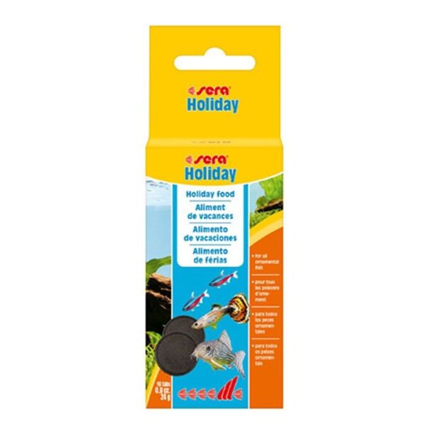 Sera Holiday 10 Tablet Kutu 24 gr Balık Yemi