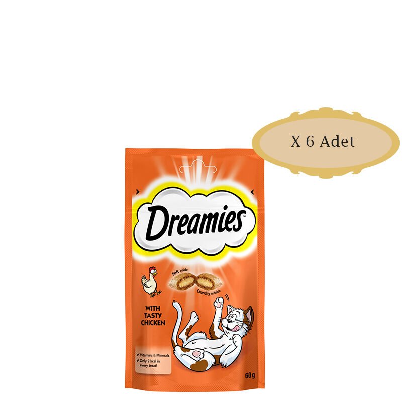 Dreamies Tavuklu Kedi Ödülü 60 gr X 6 Adet
