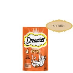 Dreamies Tavuklu Kedi Ödülü 60 gr X 6 Adet