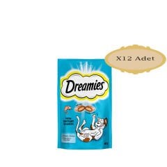 Dreamies Somonlu Kedi Ödülü 60 gr x 12 Adet