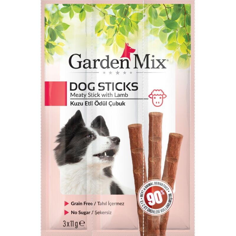 Garden MIx Kuzu Etli Köpek Stıck Ödül 11 Gr