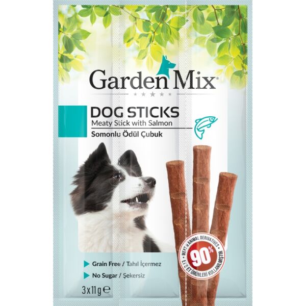 Garden Mıx Somonlu Köpek Stıck Ödül 3*11 gr 20 li