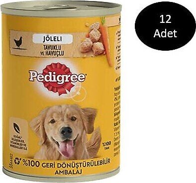 Pedigree Tavuklu Köpek Konservesi 400 gr 12 adet