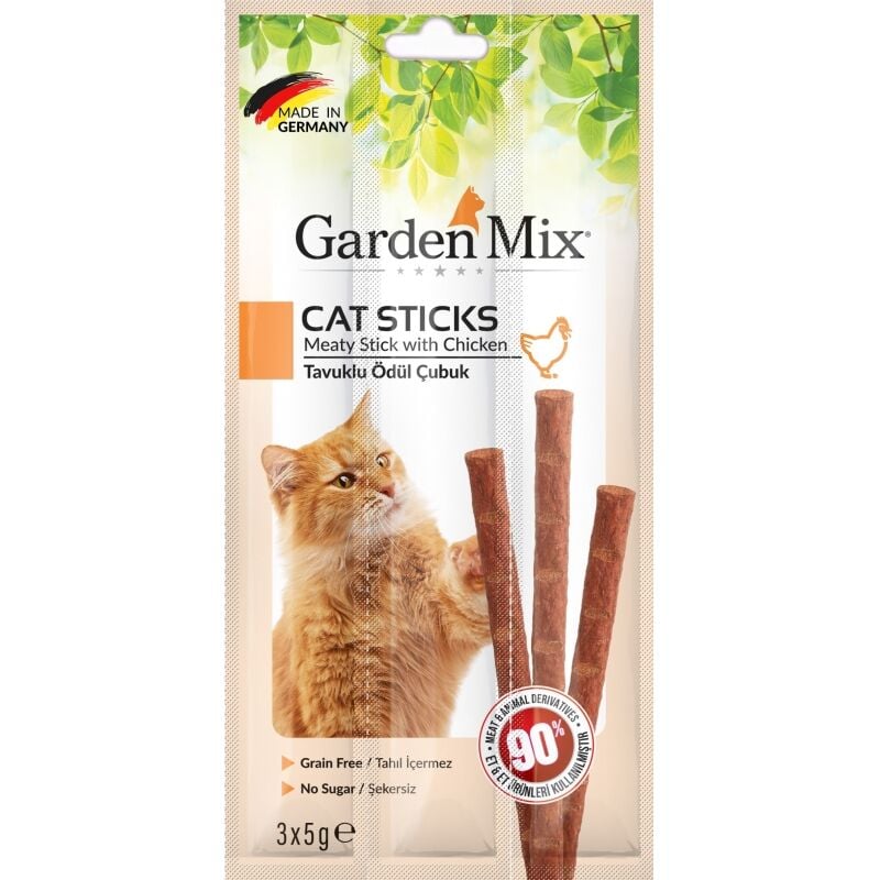 Gardenmıx Tavuklu Kedi Stıck Ödül 3*5 Gr