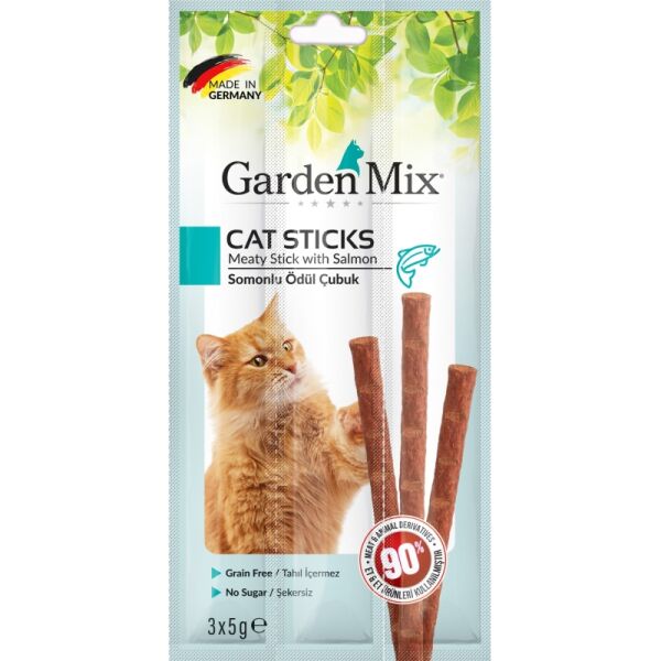 Gardenmıx Somonlu Kedi Stıck Ödül 3*5 gr