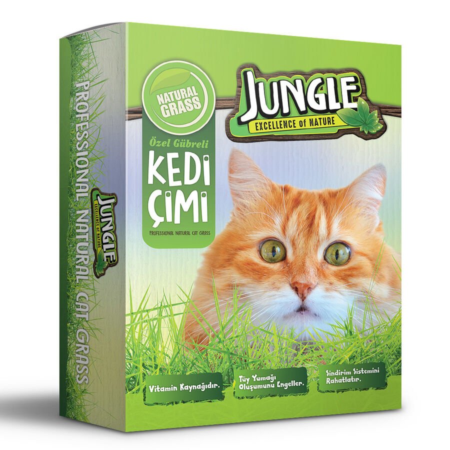 Jungle Kedi Çimi Seti kutulu (fileli)