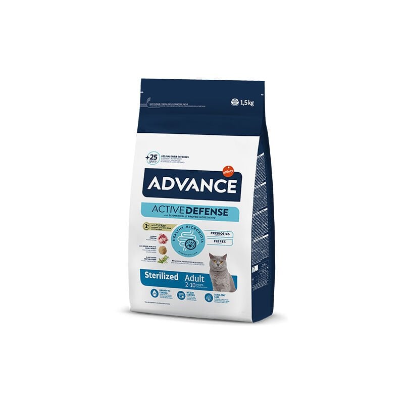 Advance Sterilized Hindili Kısırlaştırılmış Kedi Maması 1,5 Kg