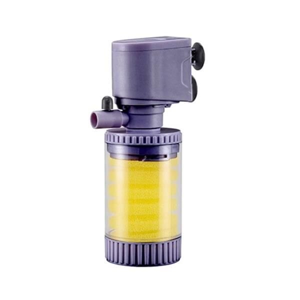 Jingye Akvaryum Şeffaf İç Filtre Siyah 4W, 400L/H