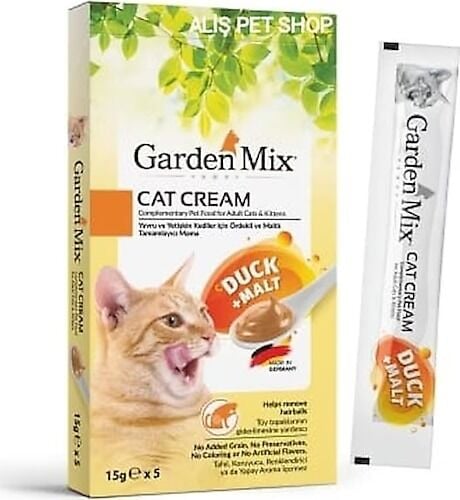 Garden Mix Malt ve Ördekli Krema Kedi Ödül Maması 15gr (5'li)