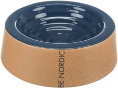 Trixie Köpek Seramik Mama ve Su Kabı 0.8lt/ø25 Cm Koyu Mavi/Bej
