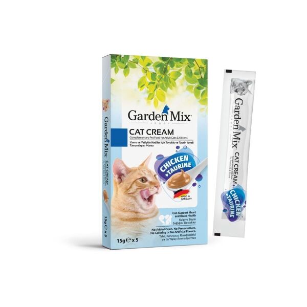 Garden Mix Taurin ve Tavuklu Krema Kedi Ödül Maması 15gr (5'li)