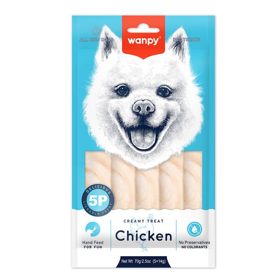 Wanpy Tavuklu 12'li Krema Köpek Ödülü 5x14g Pıwp-048