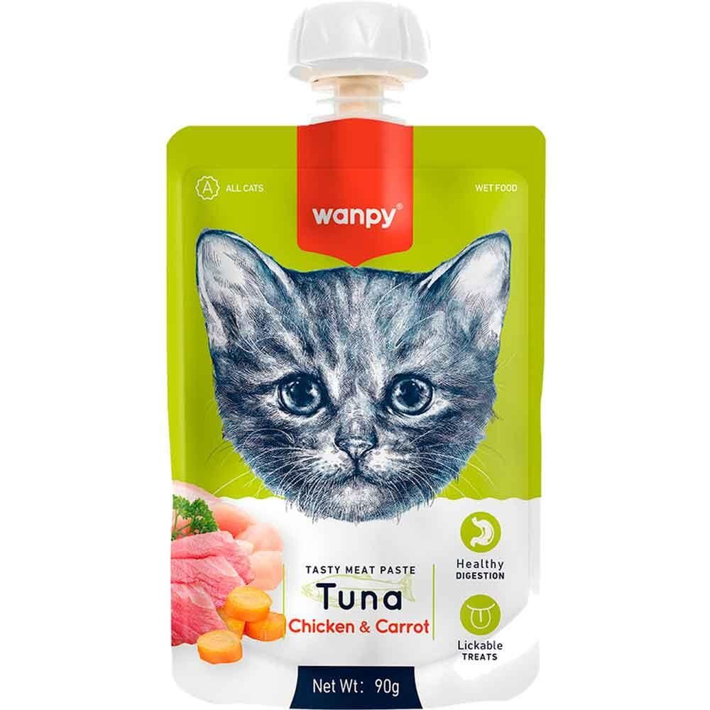 Wanpy Taze Ton Balıklı Tavuklu 10'lu Kedi Et Ezmesi 90 gr Pıwp-038