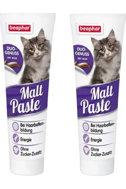 Beaphar Malt Paste Duo-Active Kediler için Malt 100 gr 2 ADET