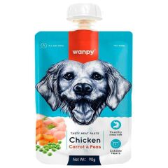 Wanpy Taze Tavuklu Havuçlu 10'lu Köpek Et Ezmesi 90 gr Pıwp-031