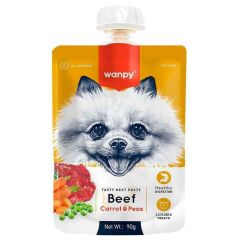 Wanpy Taze Sığır Etli Havuçlu 10'lu Köpek Et Ezmesi 90 gr Pıwp-033