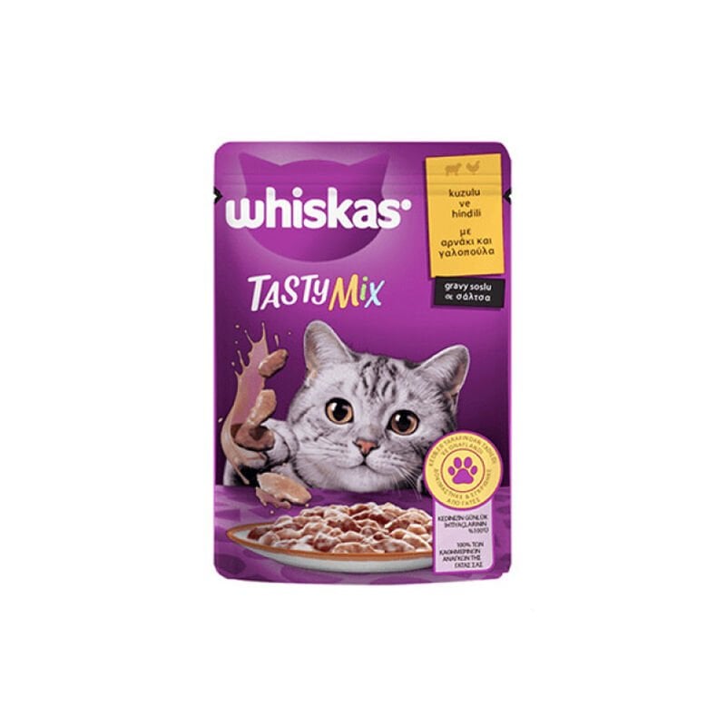 Whiskas TastyMix Kuzu Ve Hindili Yetişkin 85GrX 24 adet