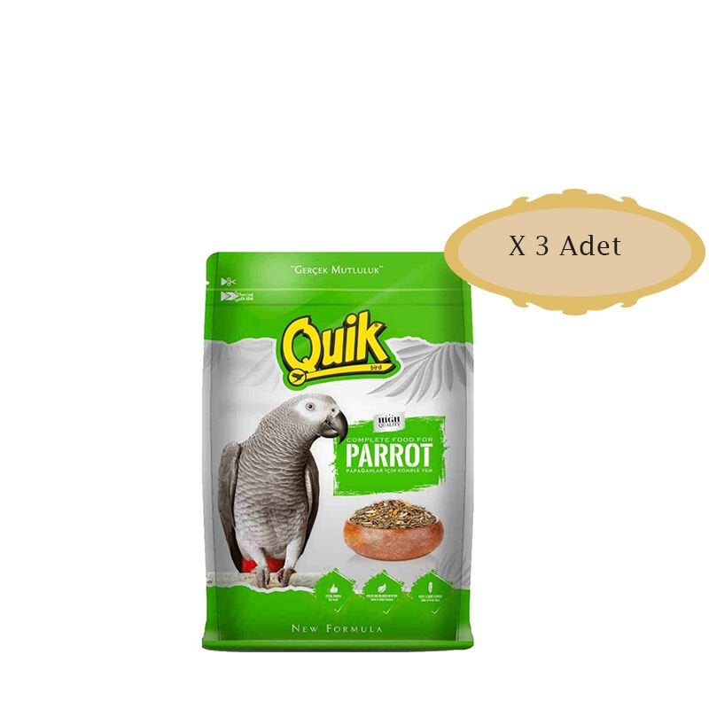 Quik Papağan Yemi 750 gr x 3 Adet