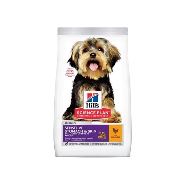 Hill's  Sensitive Stomach&Skin Tavuklu KüçükIrkYetişkin Köpek Maması 1,5Kg