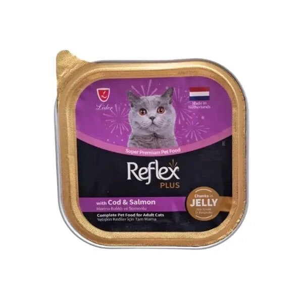 Refl.Plus Jöle İçin.Et Parç.Morına Balık.Somo.85 Gr Kedi Rfk-69