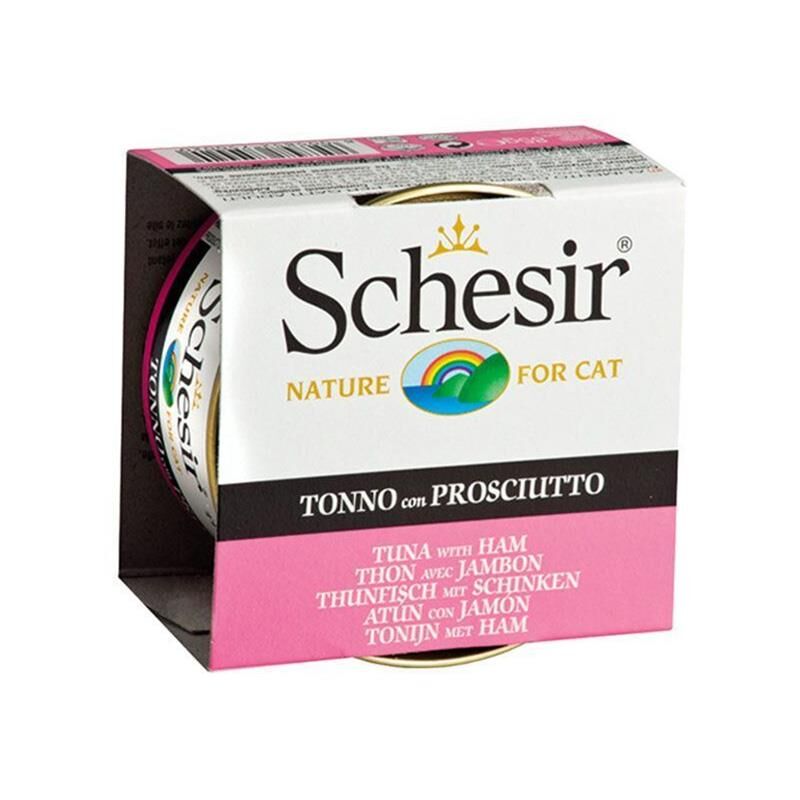 Schesir Jel Ton Balıklı ve Jambonlu Kedi Konservesi 85 gr