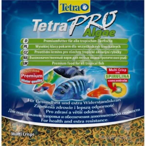 Tetra Pro Algae Crisps Bitkisel Tropikal Cips Balık Yemi 12 gr