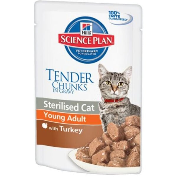 Hills Sterilised Kısırlaştırılmış Kedi Hindili Konserve 85g