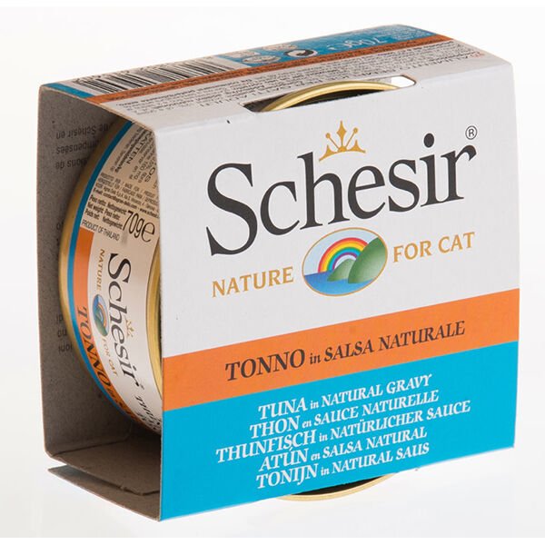 Schesir Broth Naturel Doğal Et Soslu Ton Balıklı Kedi Konseve 70 gr