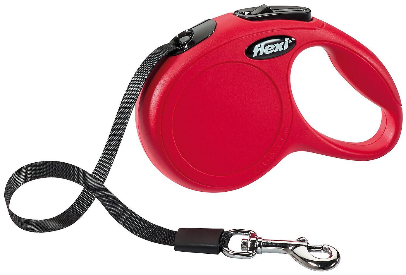 Flexi New Classic Otomatik Şerit Gezdirme Kayışı 8m (Kırmızı) [L]
