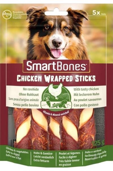 Smart Bones Tavuk Sargılı Stick Mini Köpek Ödülü 9 Adet 112 Gr